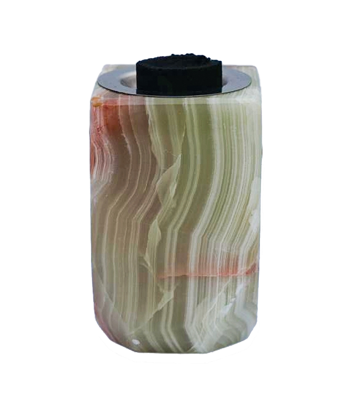 Onyx Cylinderical Carbon Holder 4 - 10x7cm